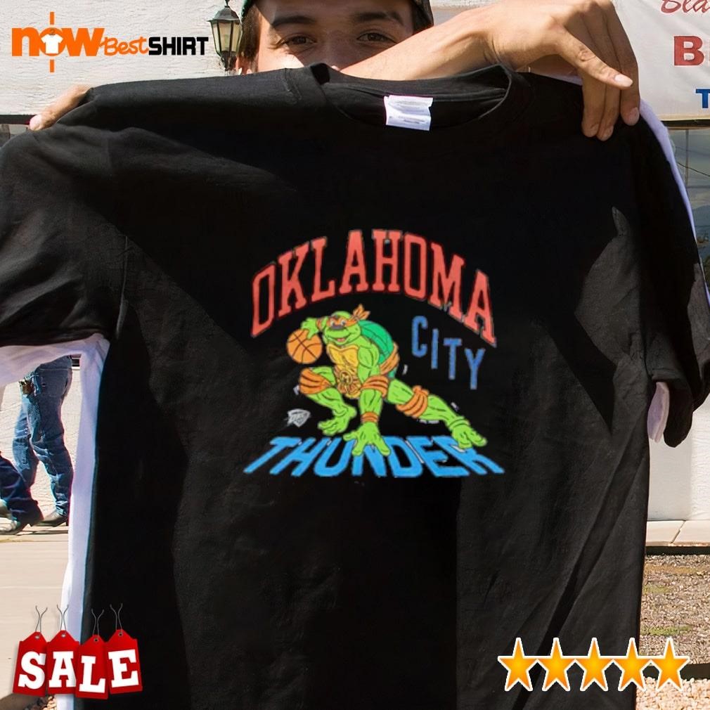 Ninja Turtle Michelangelo x Oklahoma City Thunder shirt