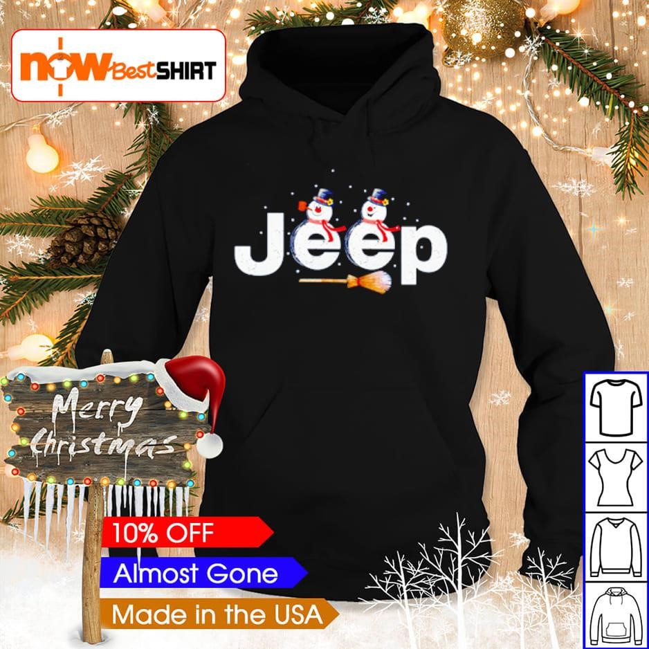 Snowman X-Mas Jeep shirt hoodie