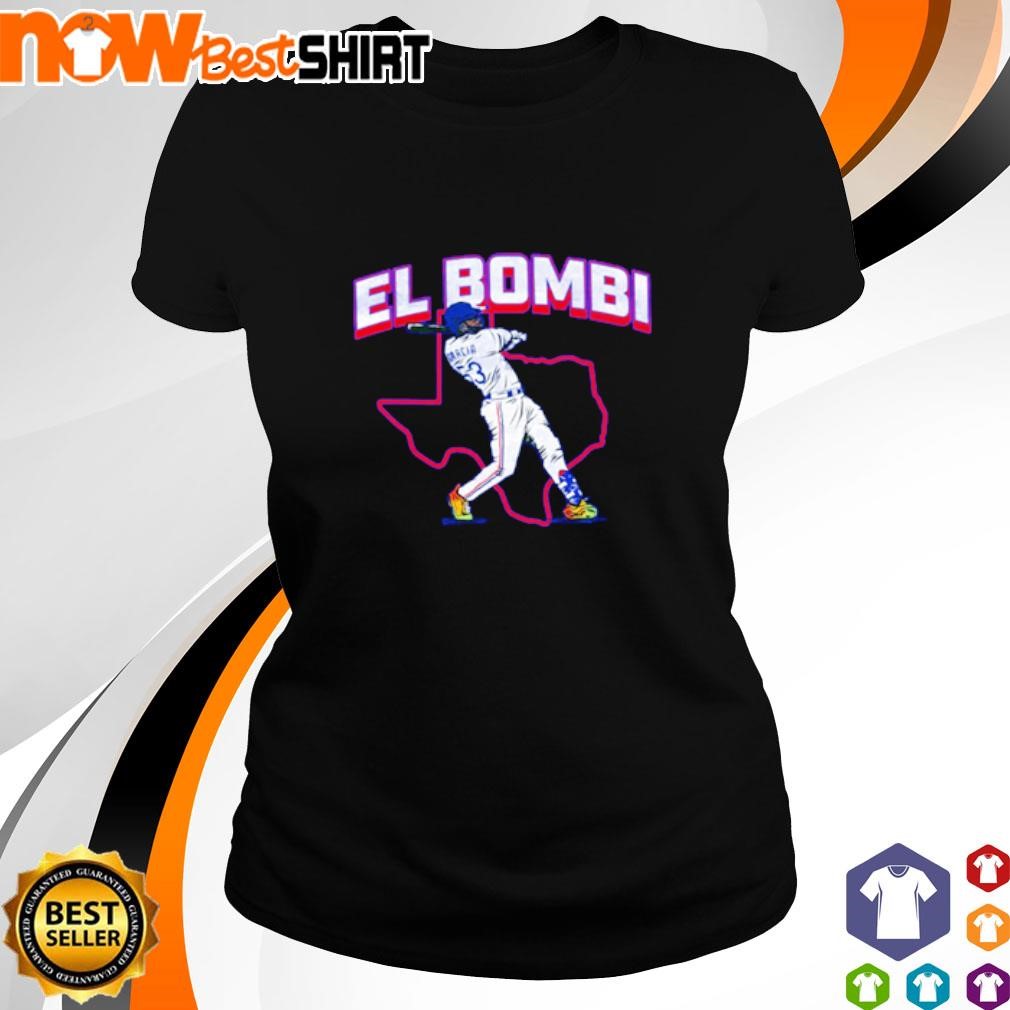 El Bombi Baseball Texas Map shirt ladies-tee