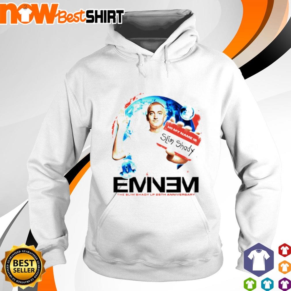 Eminem Sslp25 name tag the Slim Shady LP 25th anniversary shirt hoodie