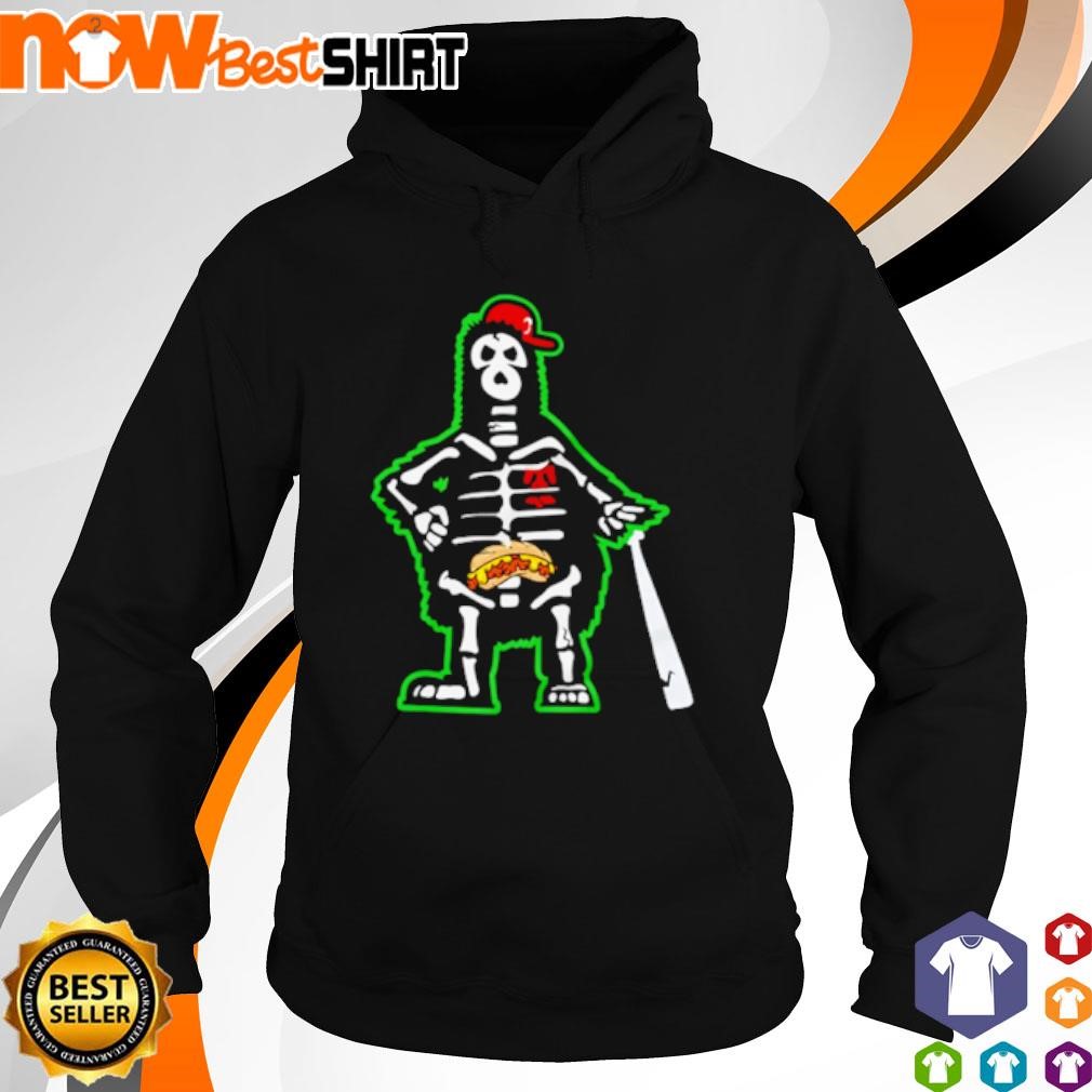 Philly Phan to the Bone Skeleton shirt hoodie