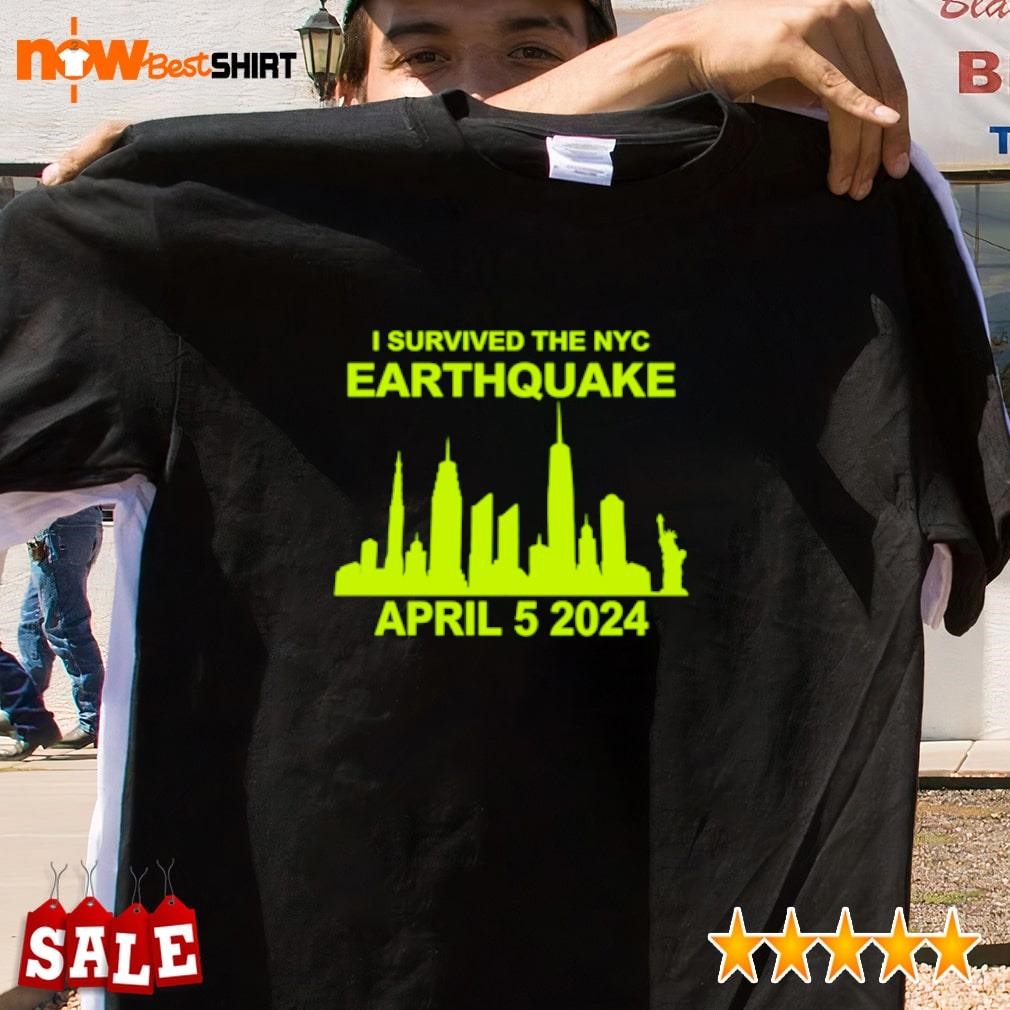 I survived the NYC earthquake April 5 2024 Skill Issue shirt