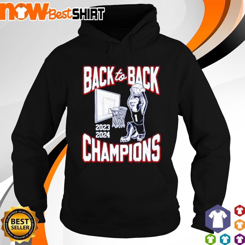 UConn Huskies back to back champions 2023 - 2024 shirt hoodie