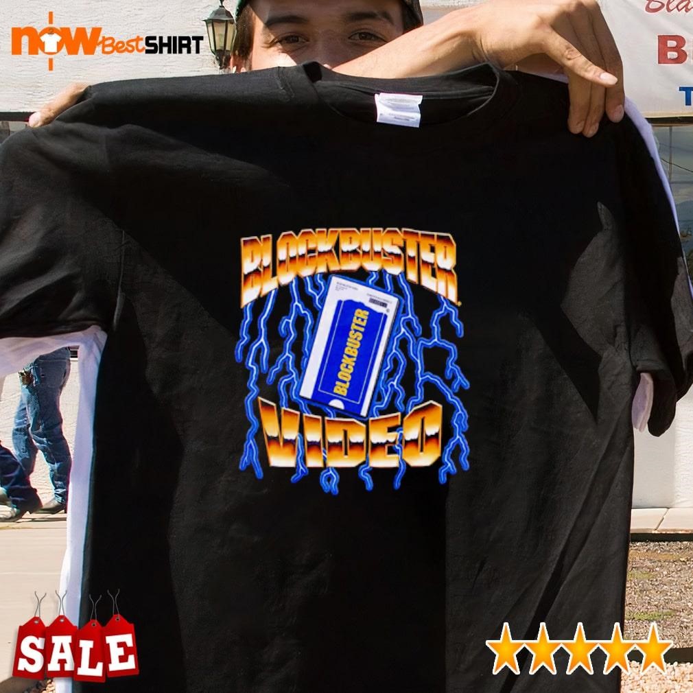 Blockbuster Video Lightning Bolts shirt