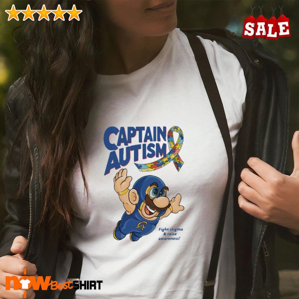 Captain Autism SUPER fight stigma and raise awareness shirt