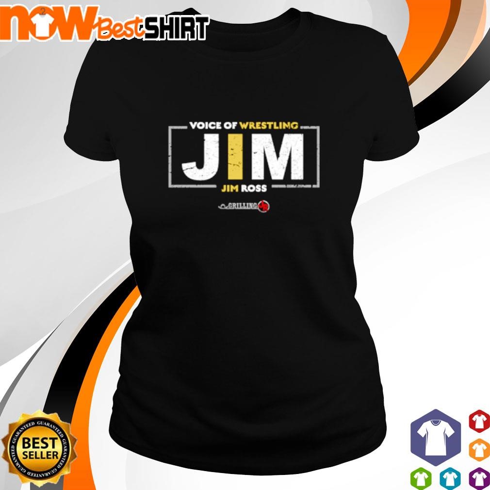 Grilling JR Voice of Wrestling Jim Ross ladies-tee