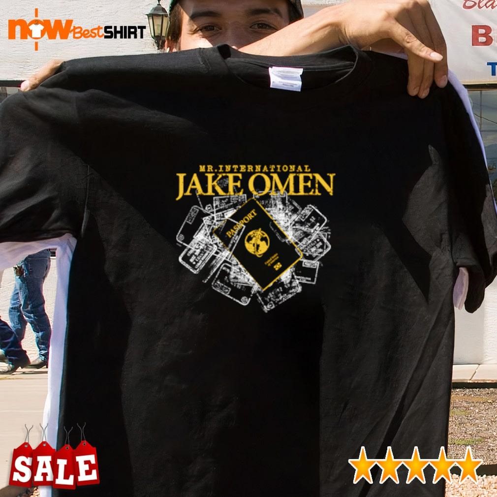 Mr International Jake Omen Passport shirt