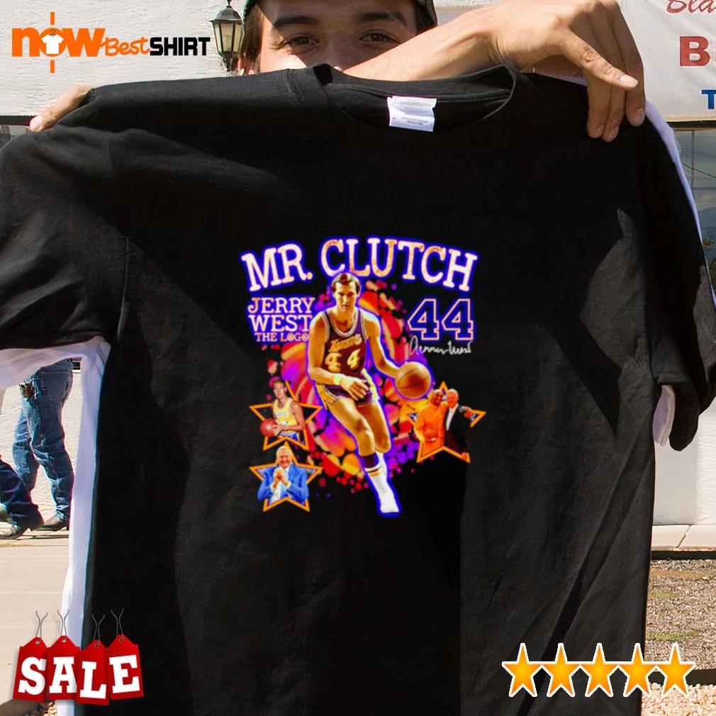 Mr. Clutch Jerry West The Logo signature shirt