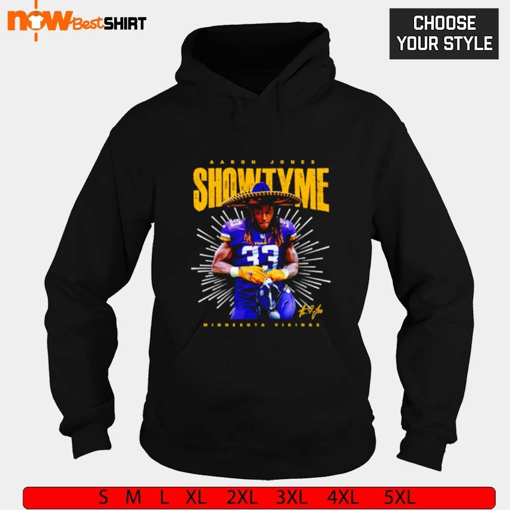 Aaron Jones Minnesota Vikings Showtyme signature hoodie