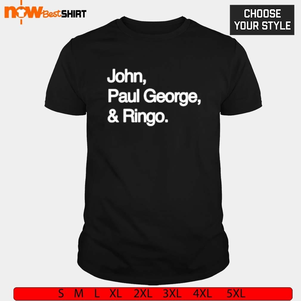 John Paul George and Ringo t-shirt