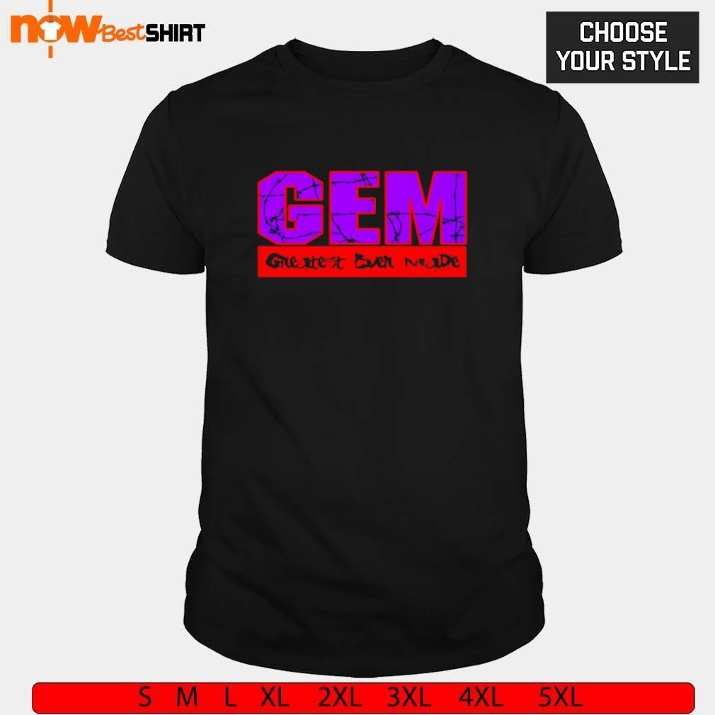 The GEM Zack Ruby GEM Greatest Ever Made t-shirt