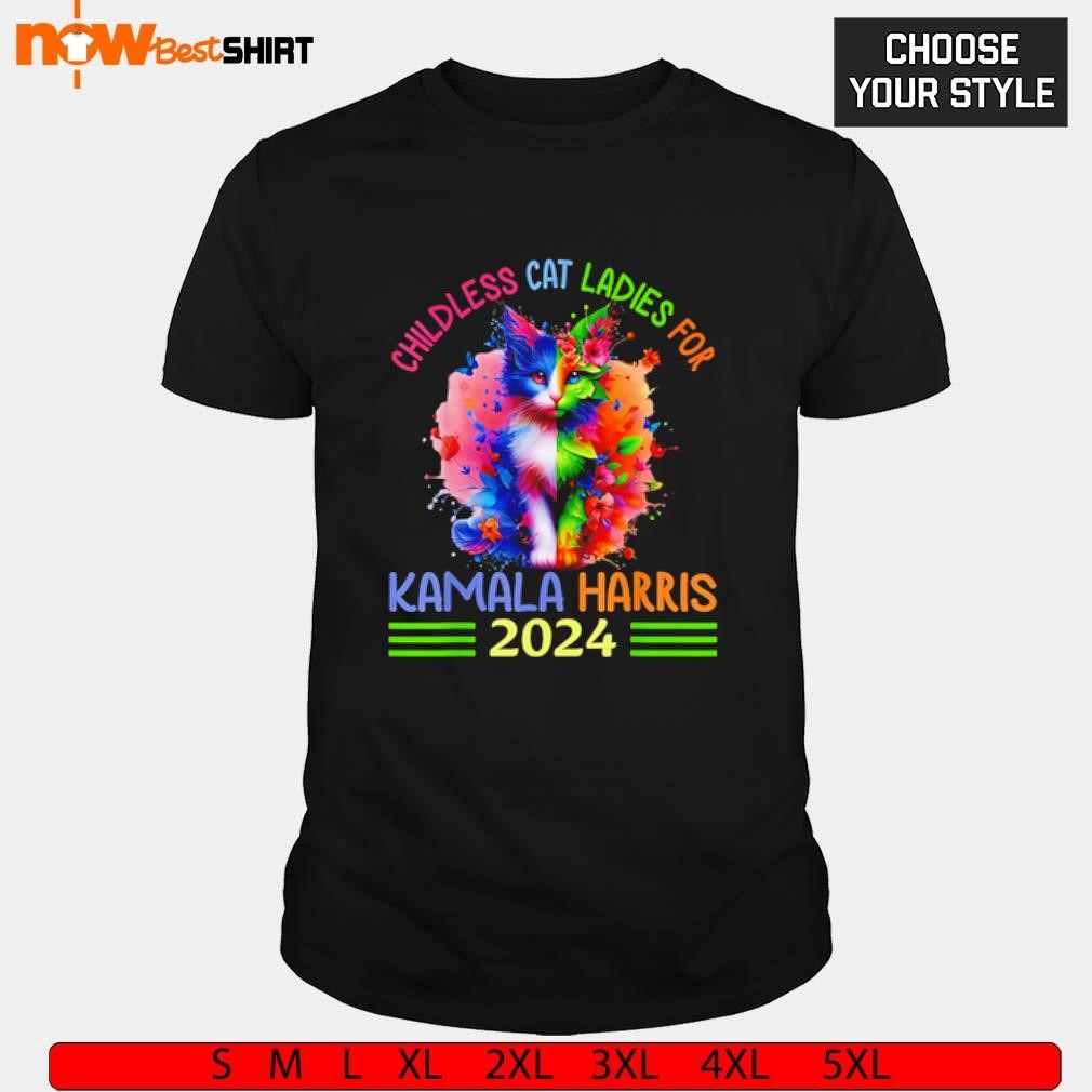 Childless Cat Ladies for Kamala Harris 2024 shirt