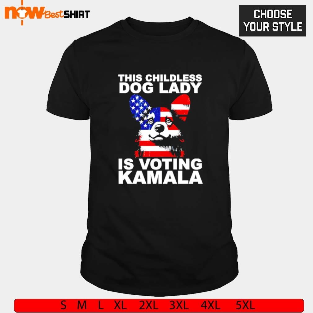 This Childless dog lady is voting Kamala Corgi shirt