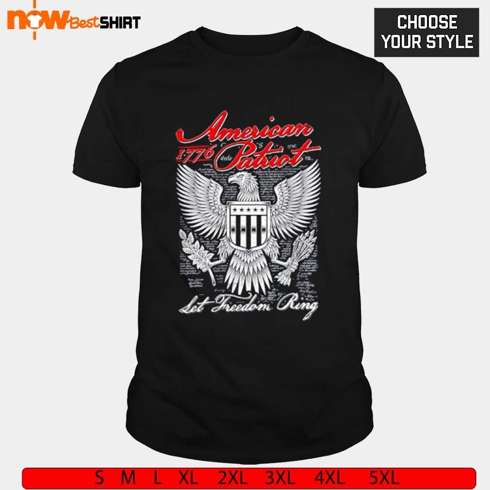 1776 American patriot let freedom ring shirt