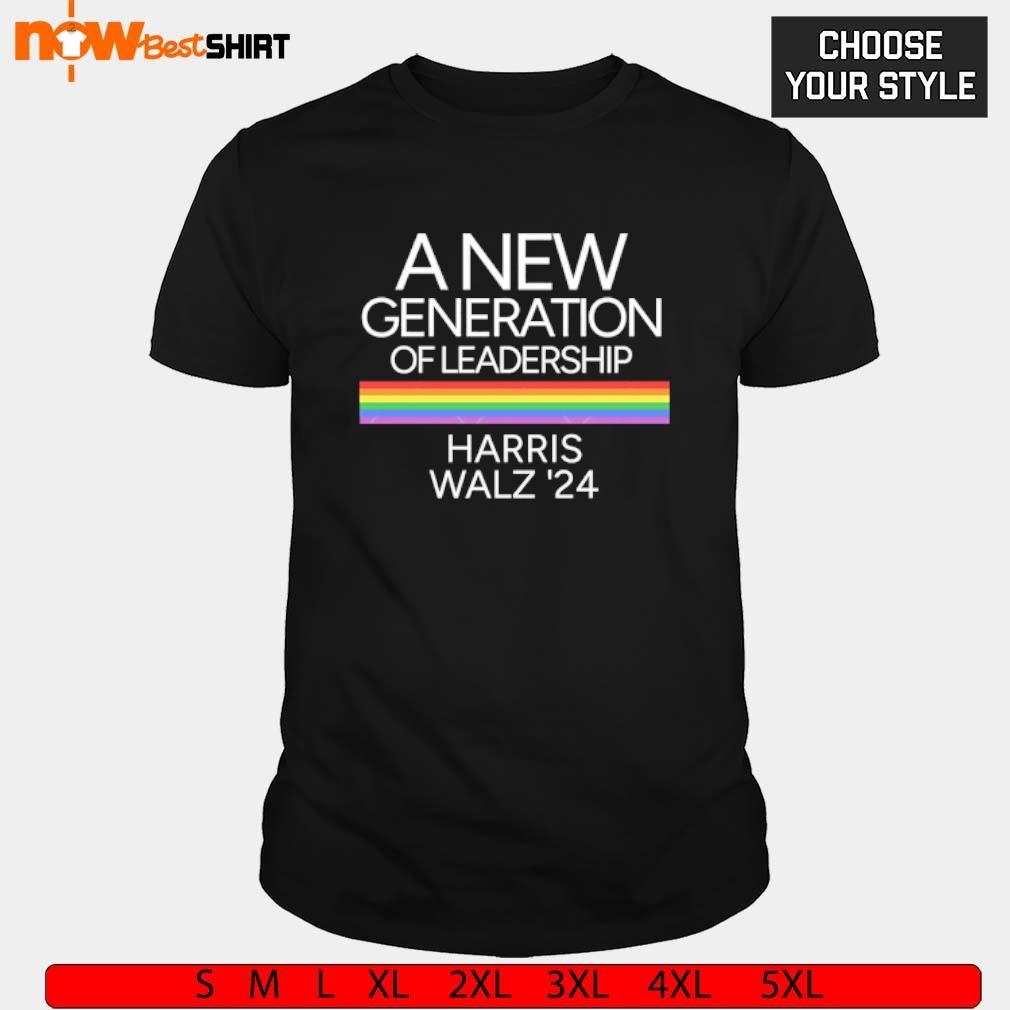 A new generation of leadership Harris Walz 2024 shirt