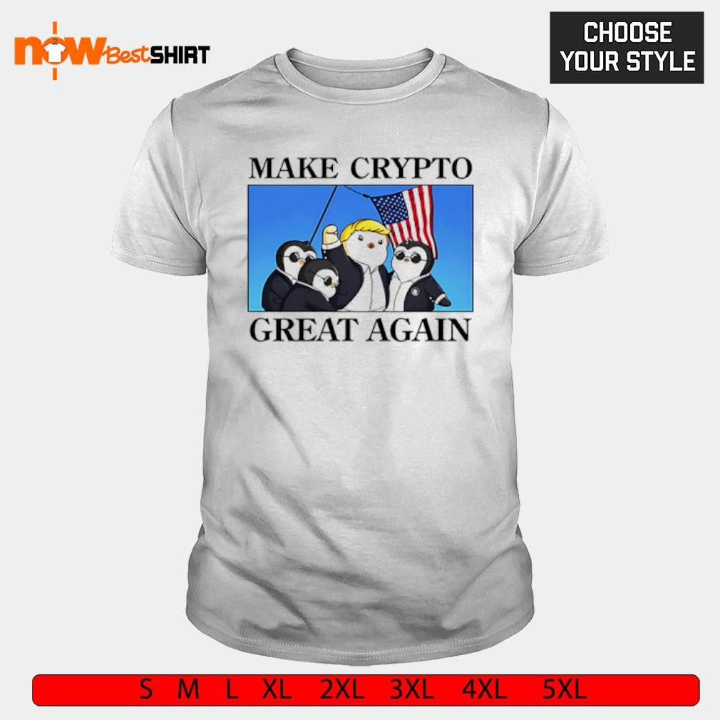 Beau Make Crypto Great Again Penguin Trump Fight shirt