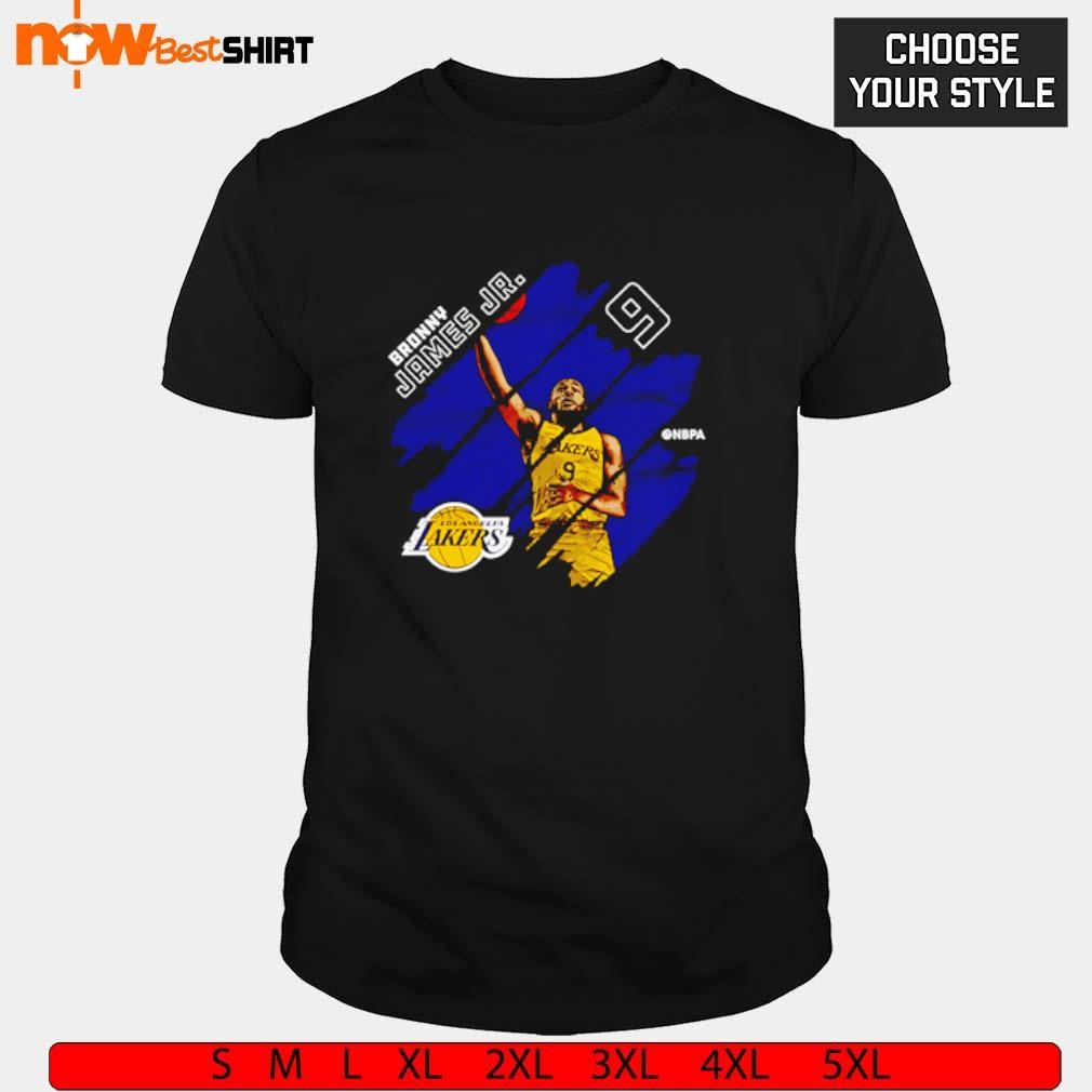 Bronny James Jr. Los Angeles Lakers NBPA shirt