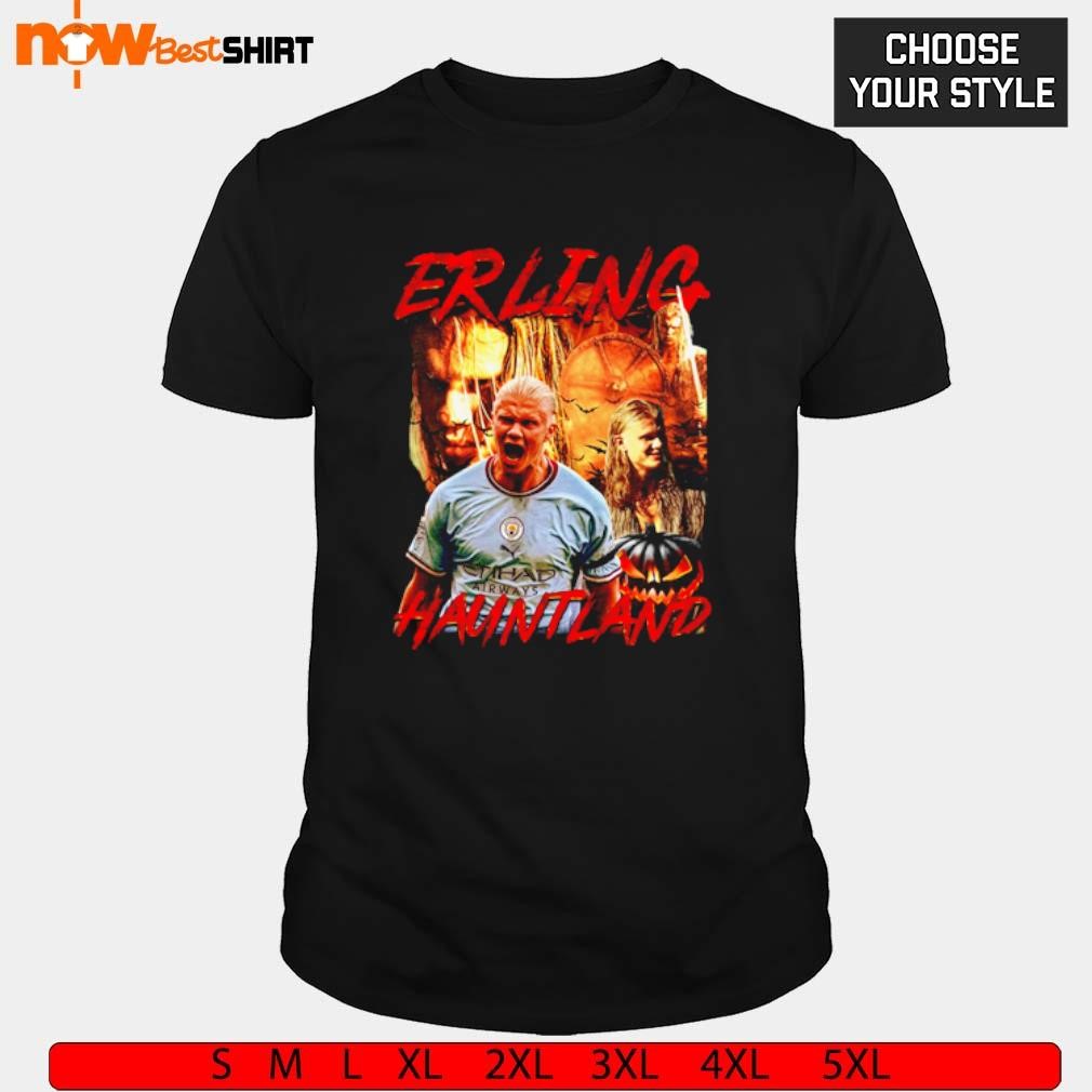 Erling Haaland Erling Hauntland Halloween shirt