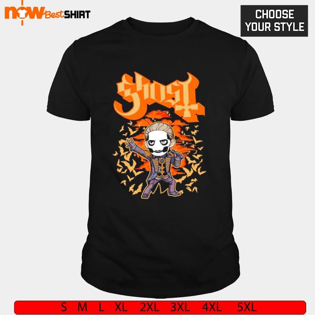 Ghost orange bat toddler shirt