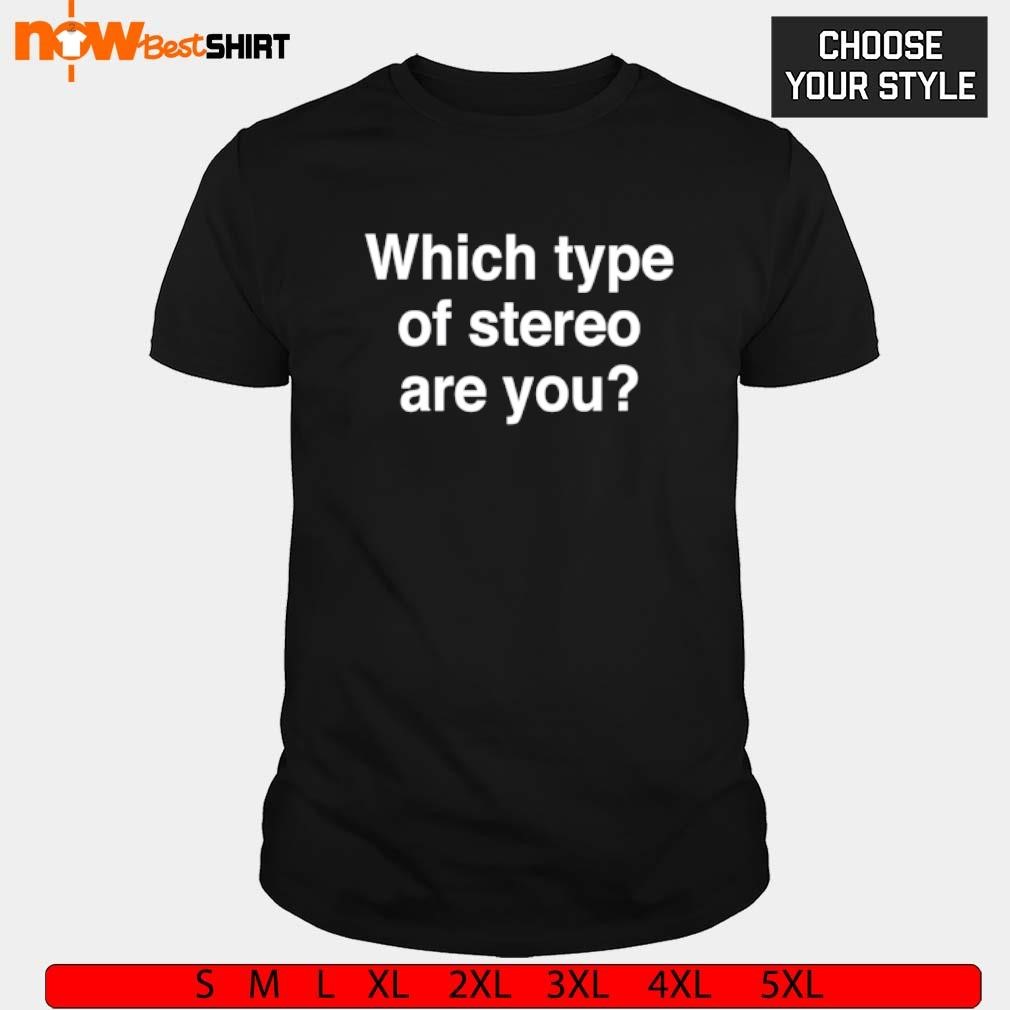 Travis Scott wearing which type of stereo are you shirt