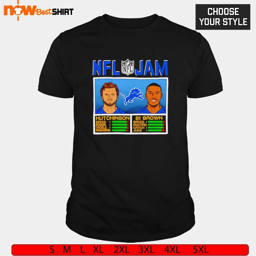 NFL Jam Lions Hutchinson and St. Brown shirt, hoodie, sweatshirt