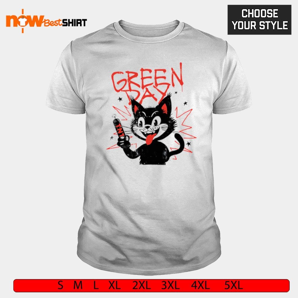 Green Day Tour 2025 Cat shirt, hoodie, sweatshirt & apparel