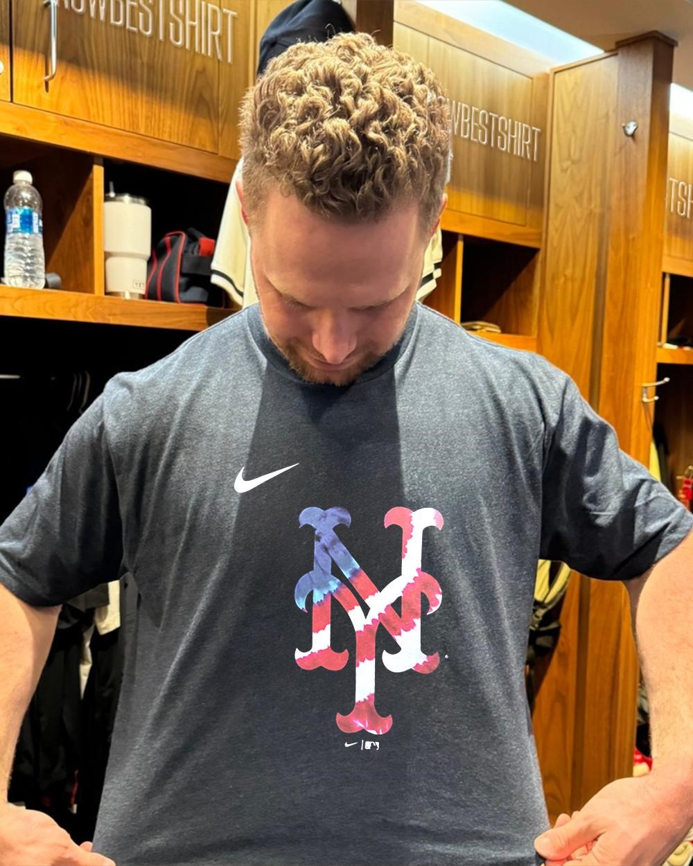 2025 MLB New York Mets tie-dye American flag t-shirt, hoodie