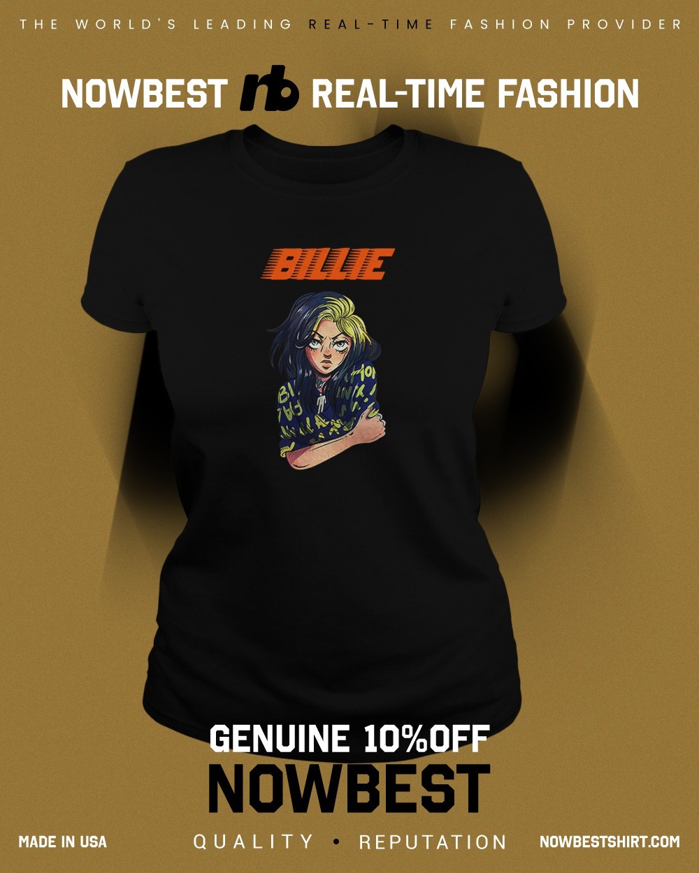 Billie Eilish Tシャツ 2018 Where's My Mind（Billie Eilish
