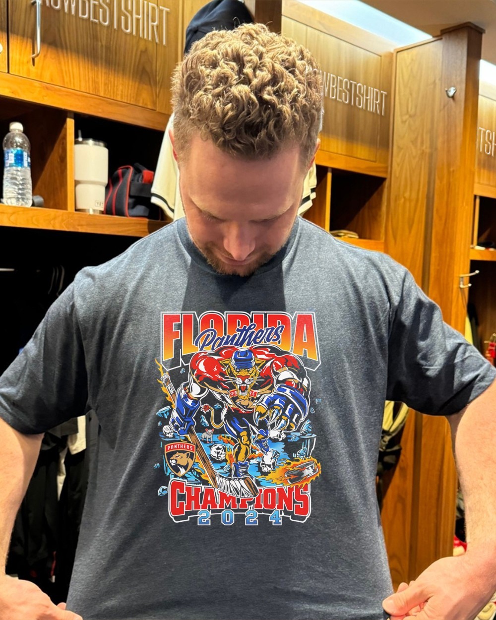 Florida Panthers x Warren Lotas 2025 Stanley Cup Champions mascot