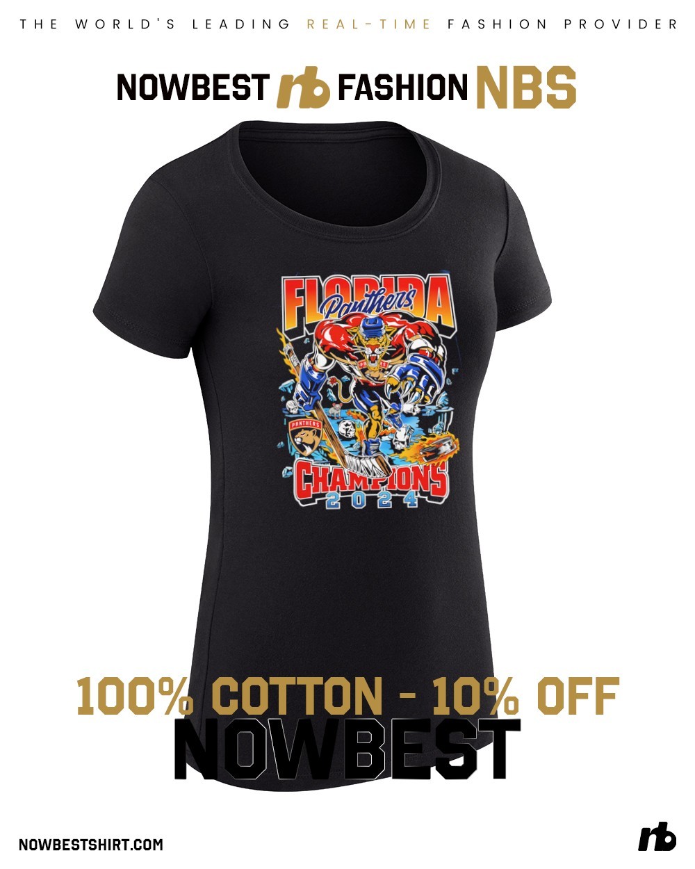 Florida Panthers x Warren Lotas 2025 Stanley Cup Champions mascot