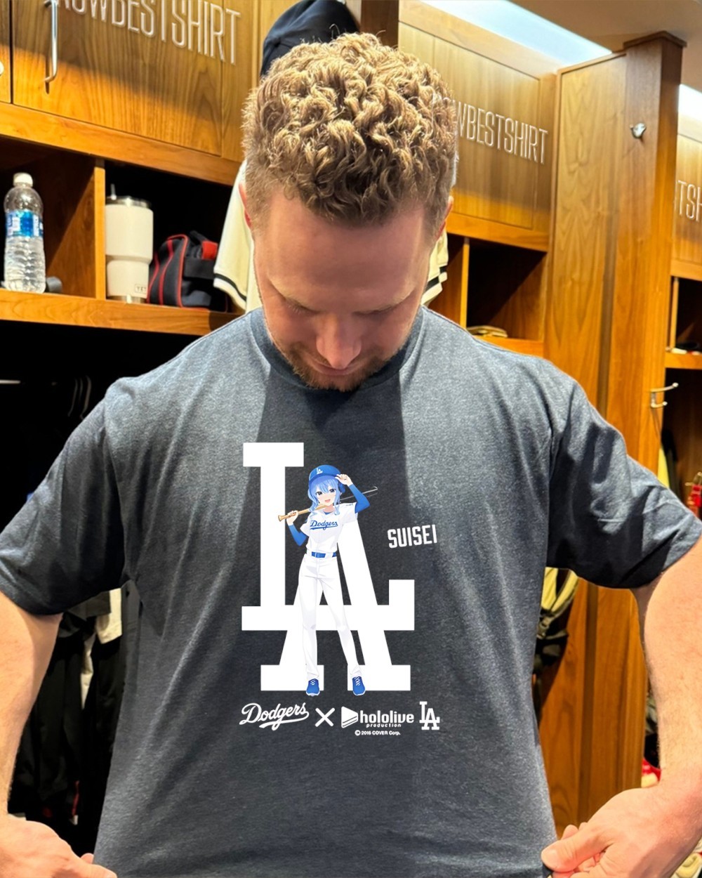 [新品•未使用] Dodgers x hololive Tシャツ XL La Dodgers x Hololive Night Suisei shirt, hoodie, sweatshirt & apparel