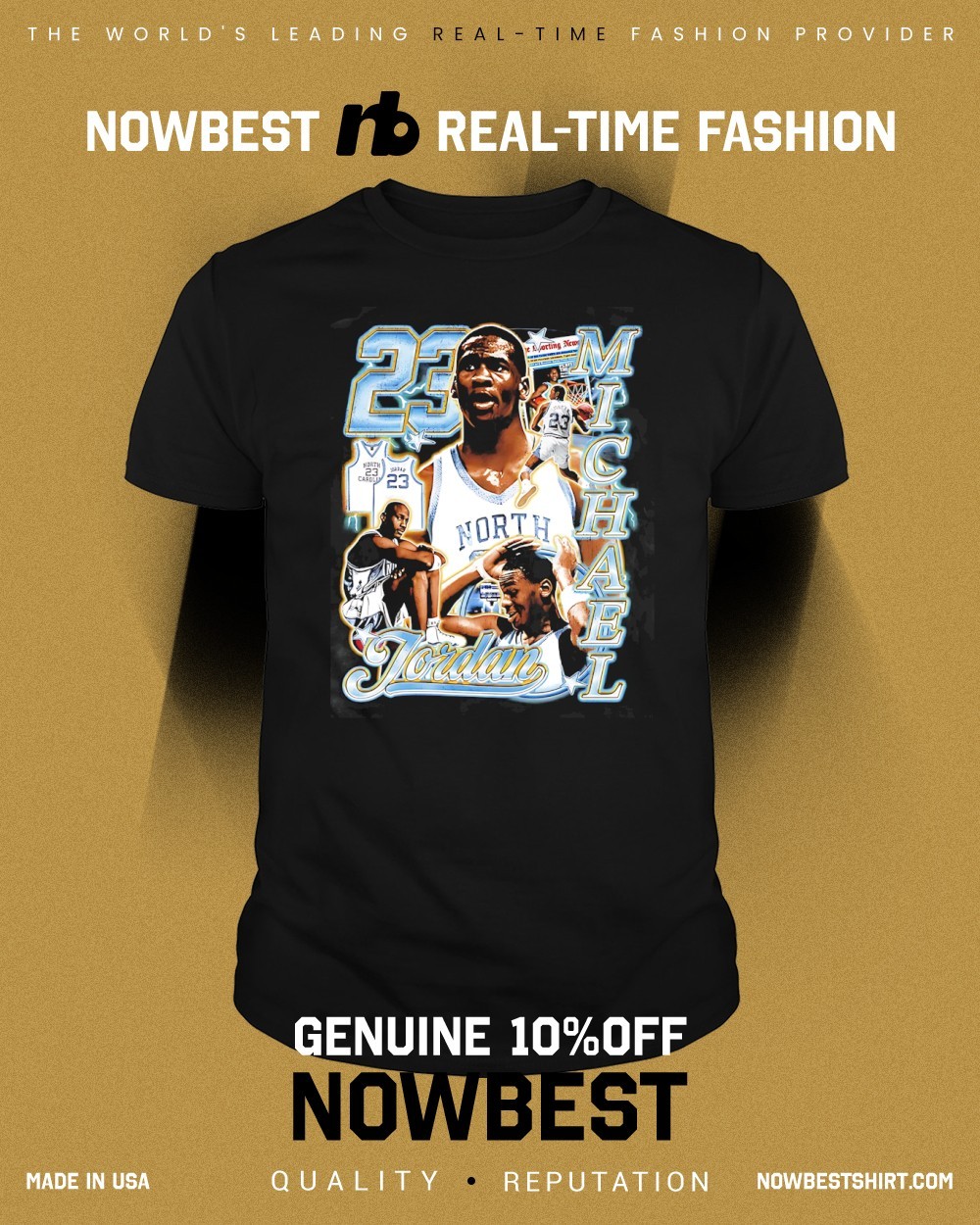 north carolina michael jordan t shirt