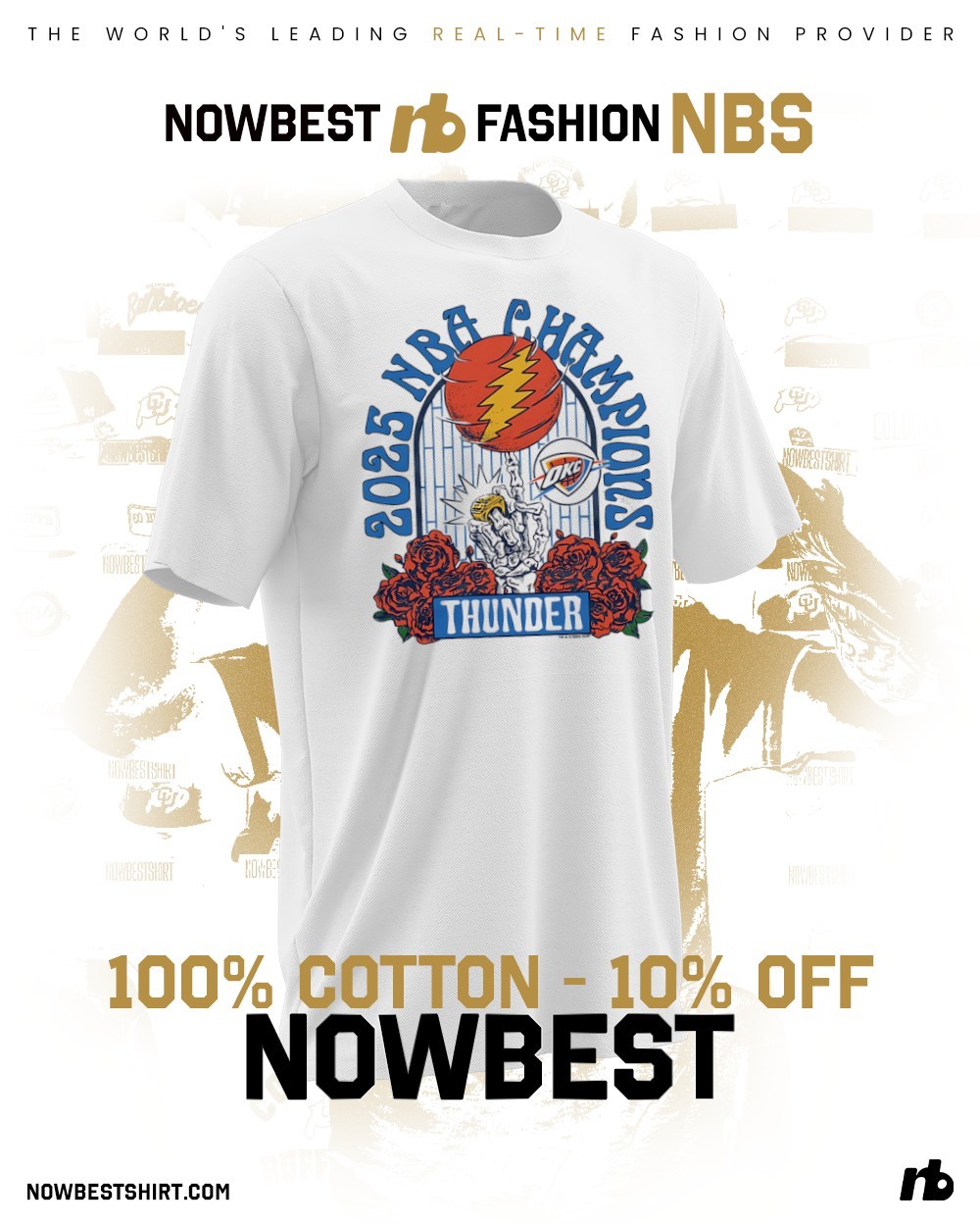 FLYERS シャツ Oklahoma City Thunder 2025 NBA Finals Champions Ring shirt