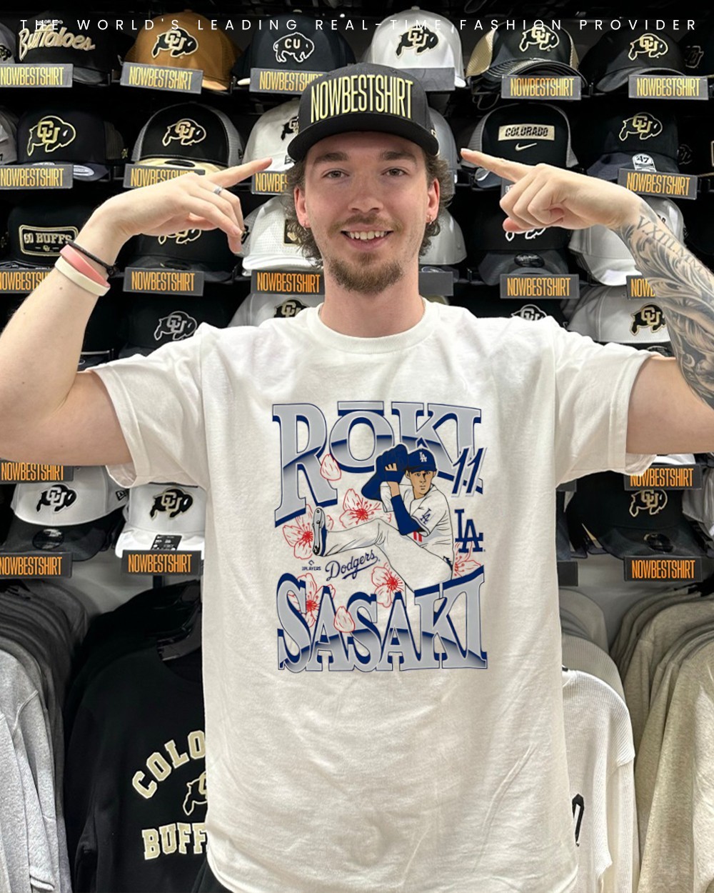 Roki Sasaki 11 Japanese Cherry Blossom Los Angeles Dodgers shirt