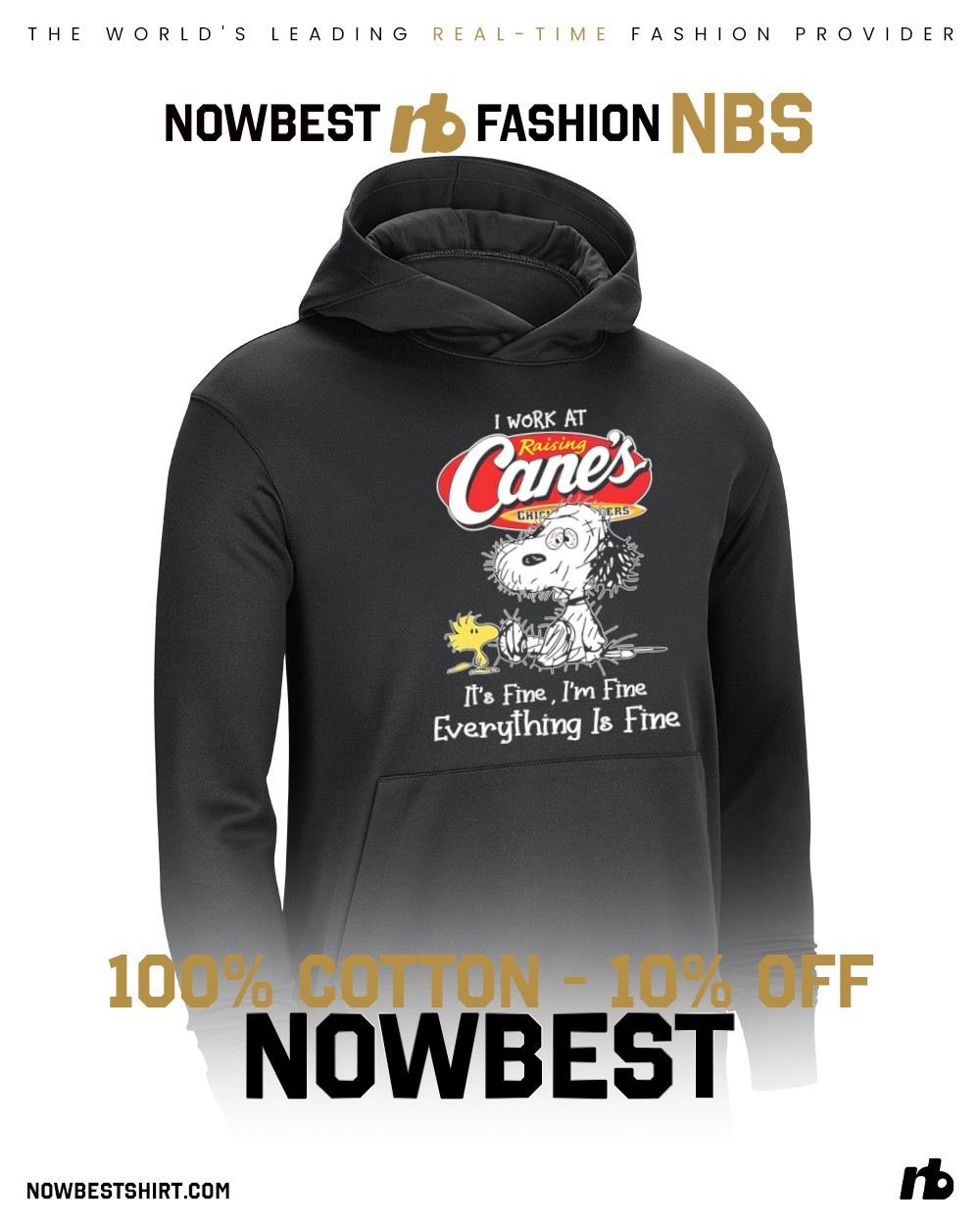 Snoopy and Woodstock I work at Raising Cane's it's fine I'm fine