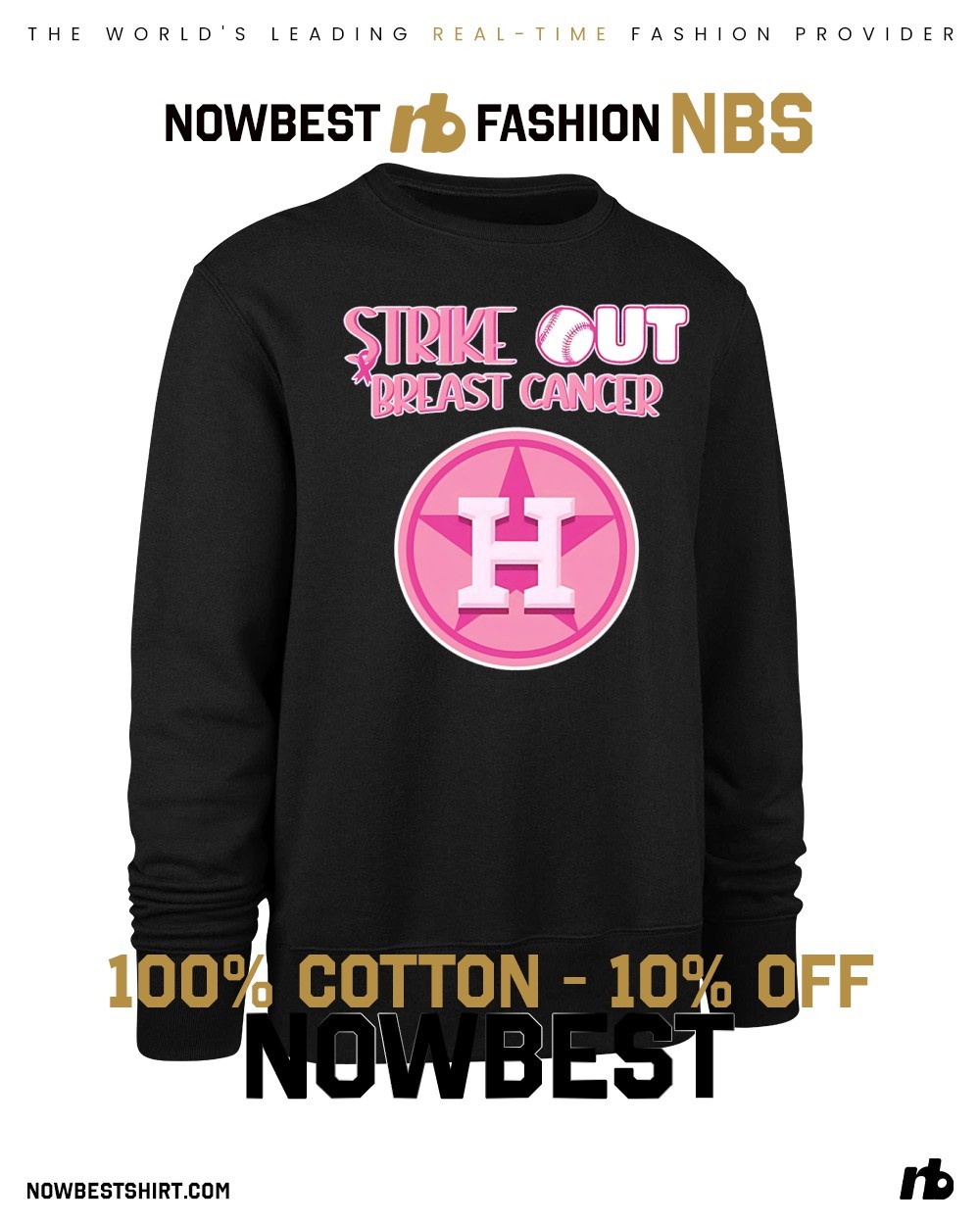 2025 Houston Astros strike out breast cancer shirt, hoodie