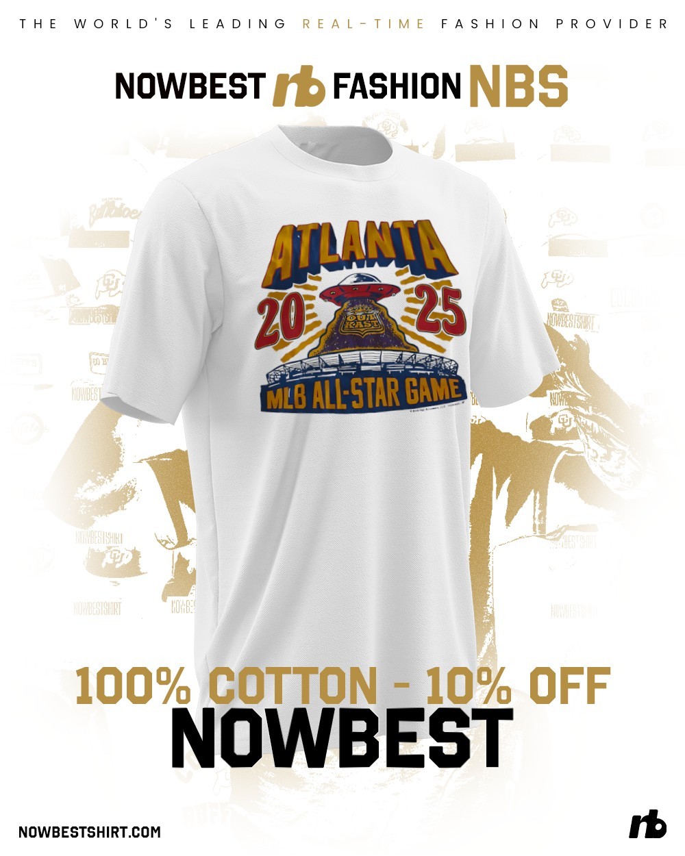 MLBオールスターゲーム2025 アトランタ　Tシャツ Atlanta Braves x Outkast 2025 MLB All-Star Game shirt