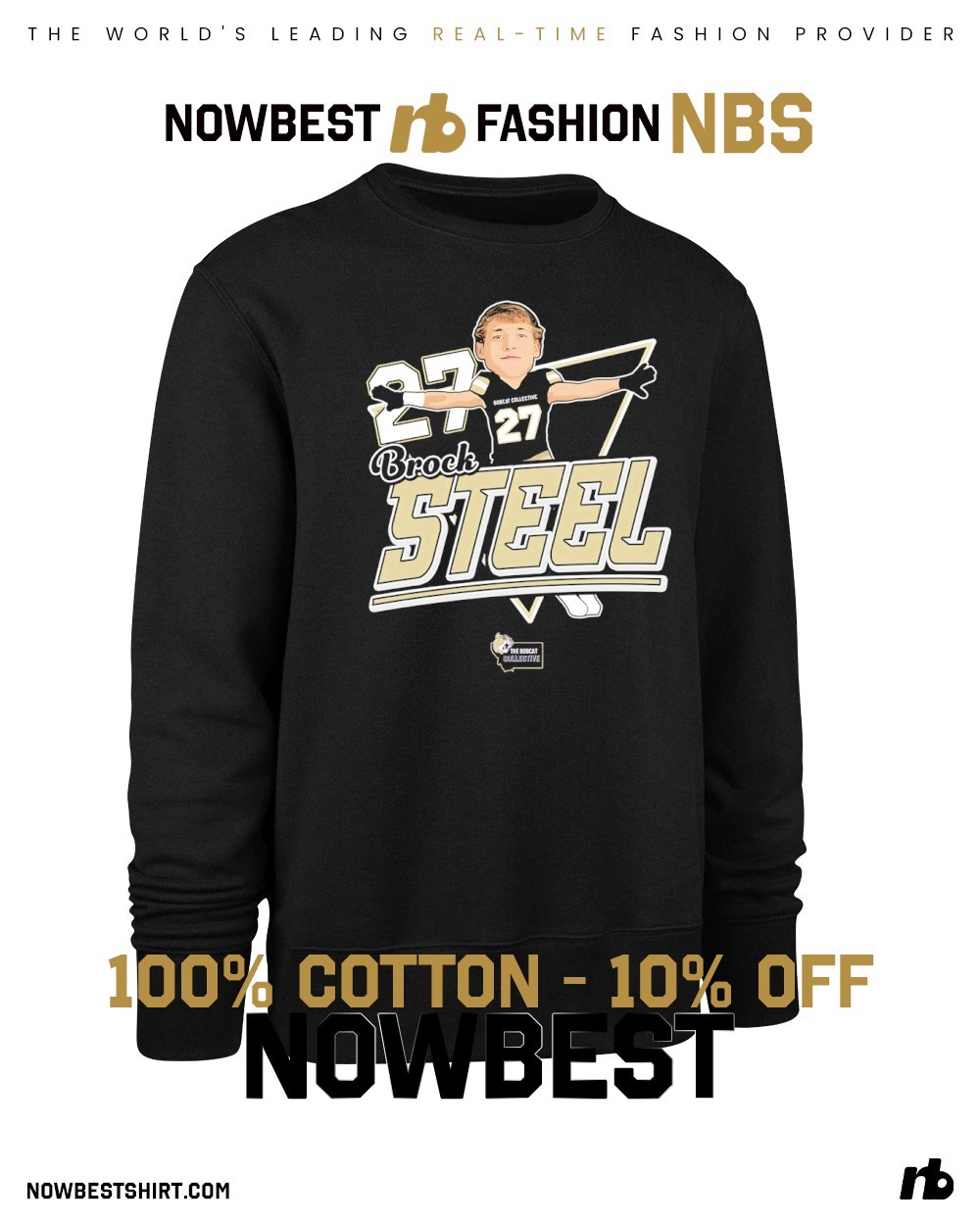 Brock Steel 27 Montana State Bobcats 2025 signature shirt, hoodie