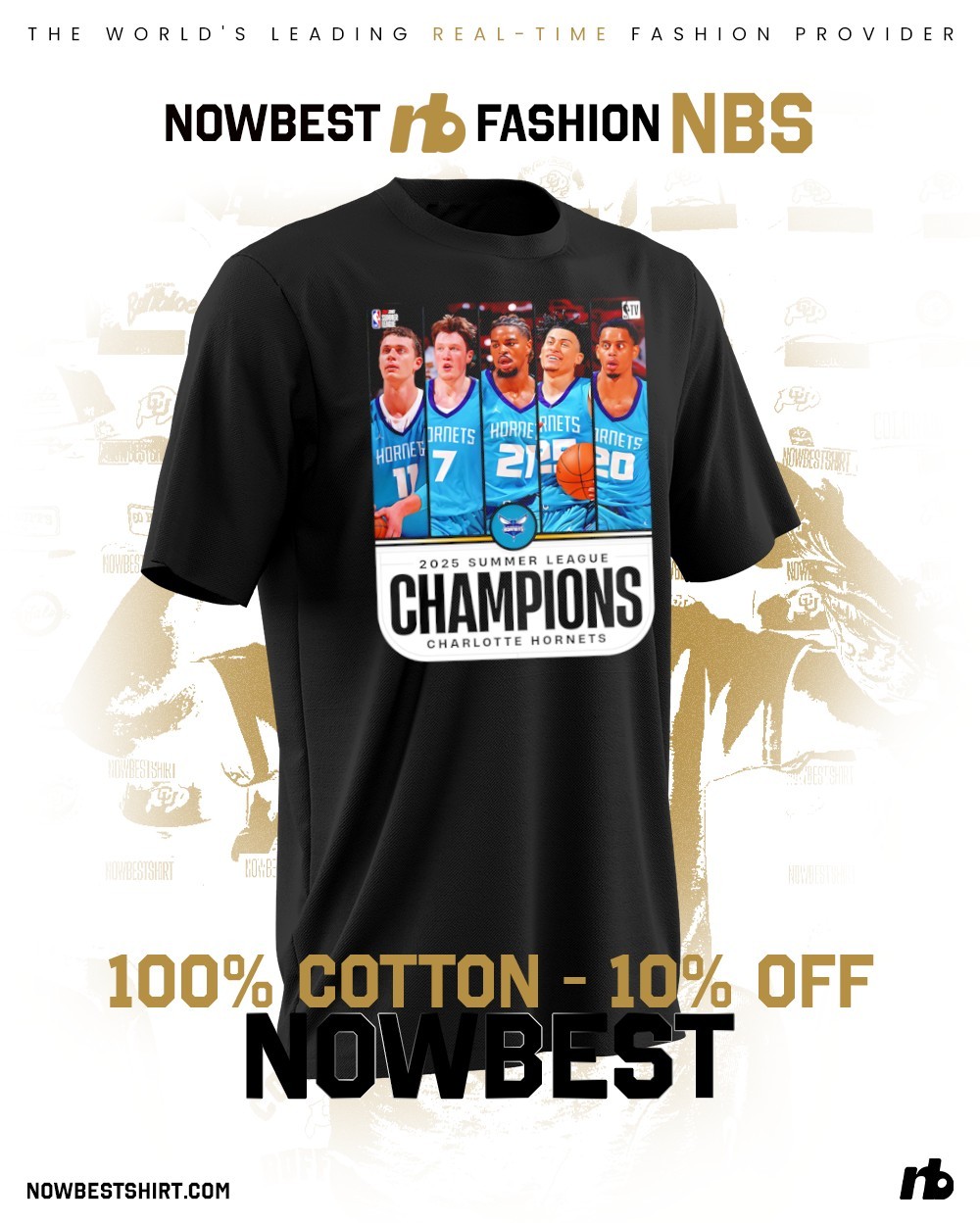 Charlotte Hornets win 2025 NBA 2K26 Summer League Champions shirt