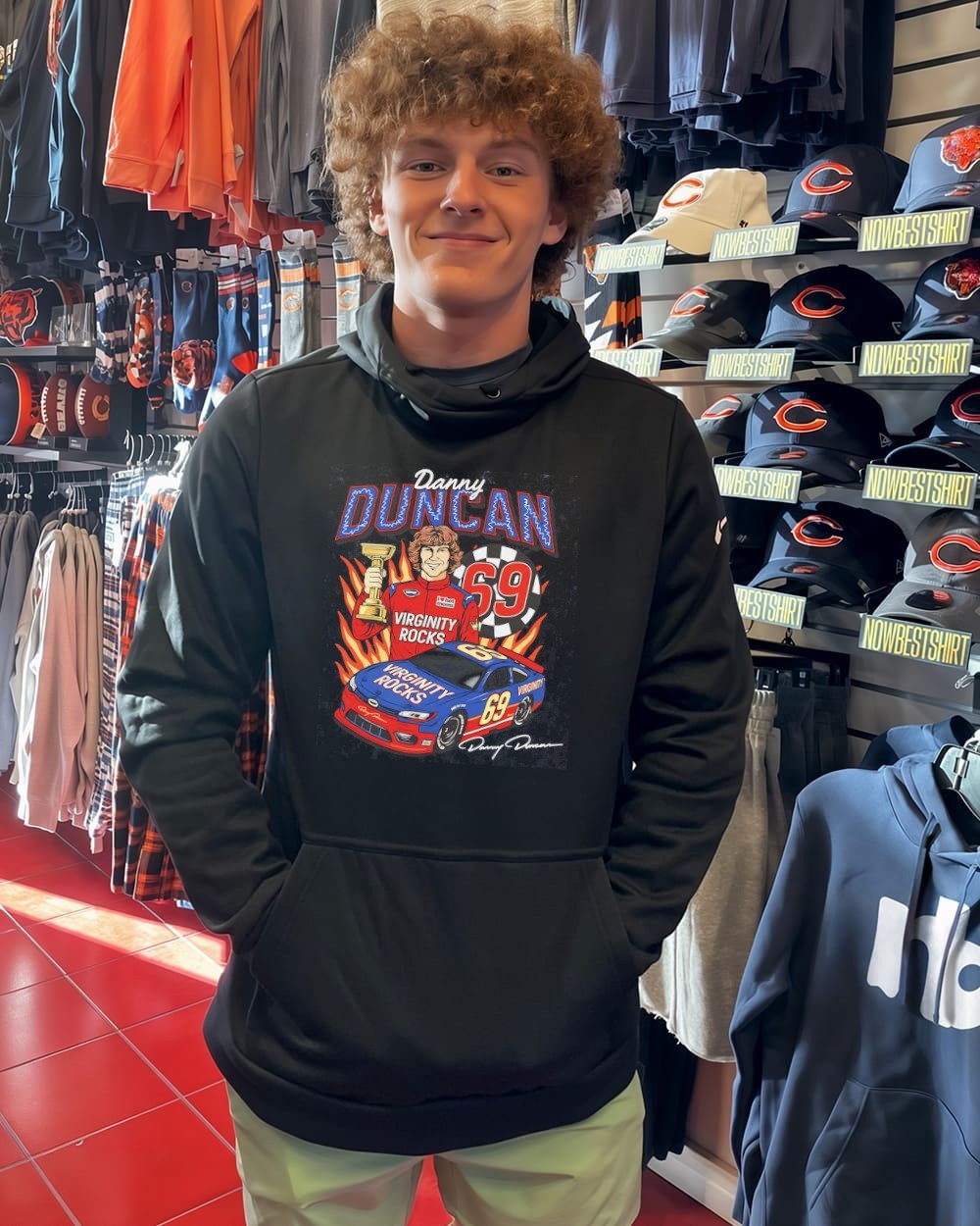 Danny Duncan Virginity Rocks 69 car racer signature vintage shirt