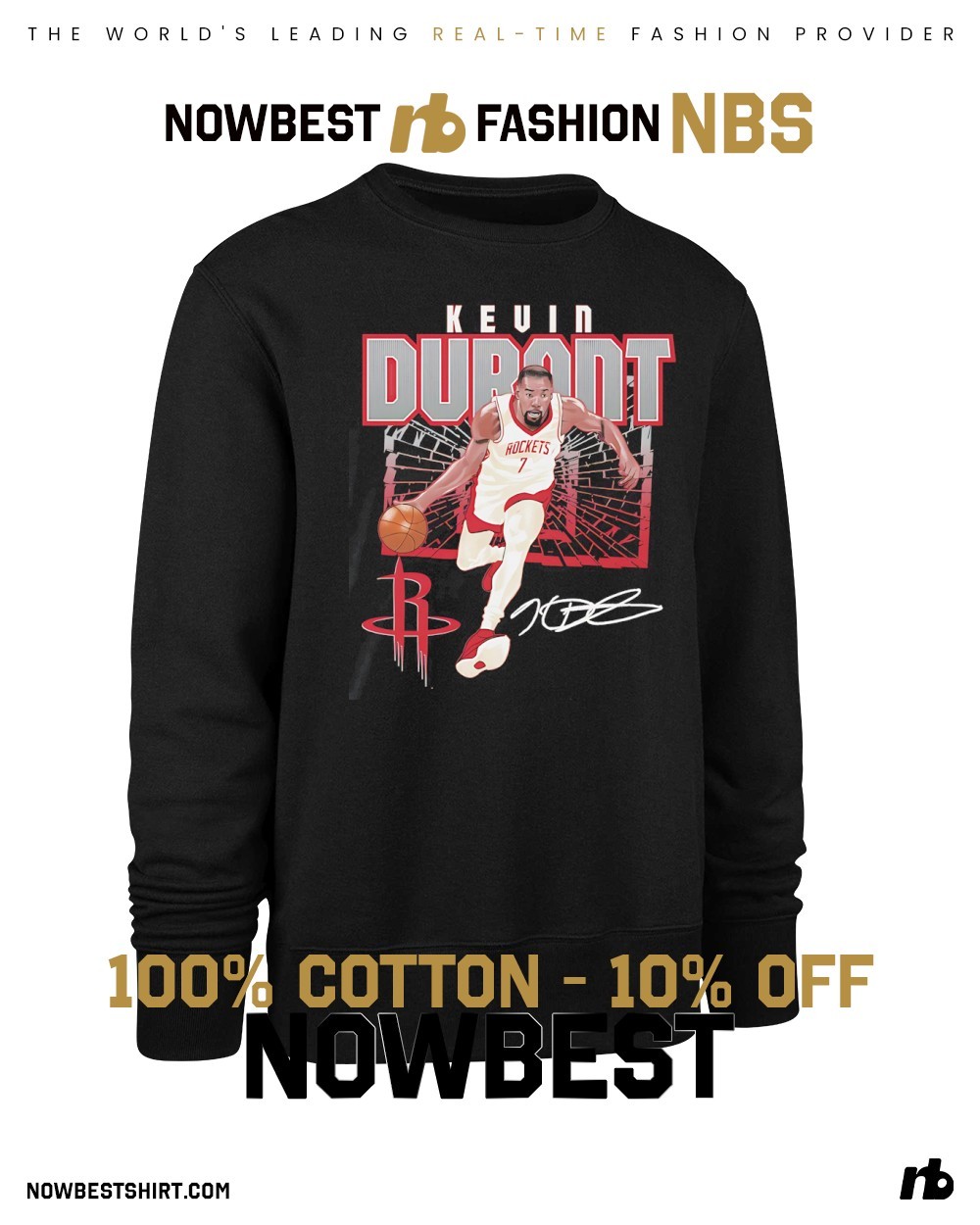 Kevin Durant ゲームジャージ(2025 Rocketレッド)M Kevin Durant Houston Rockets NBA 2025 graphic shirt, hoodie