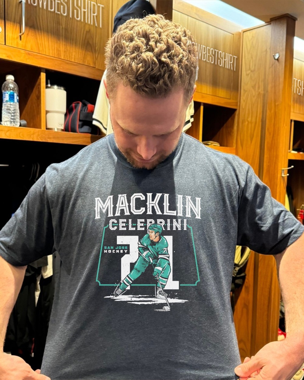 Macklin Celebrini #71 San Jose Hockey player name classic shirt