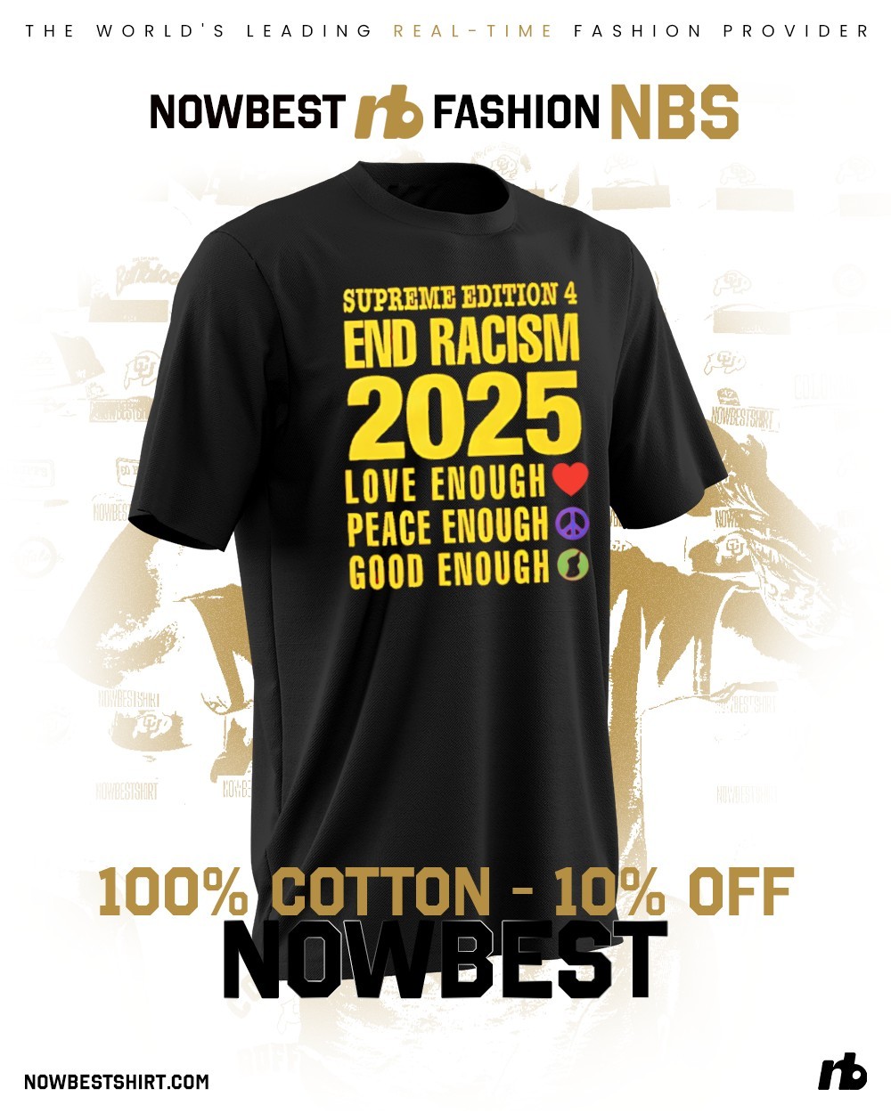 【2025SS】Supreme GOODENOUGH End Racism Tee Supreme GOODENOUGH End Racism Tee (SS25) - $48