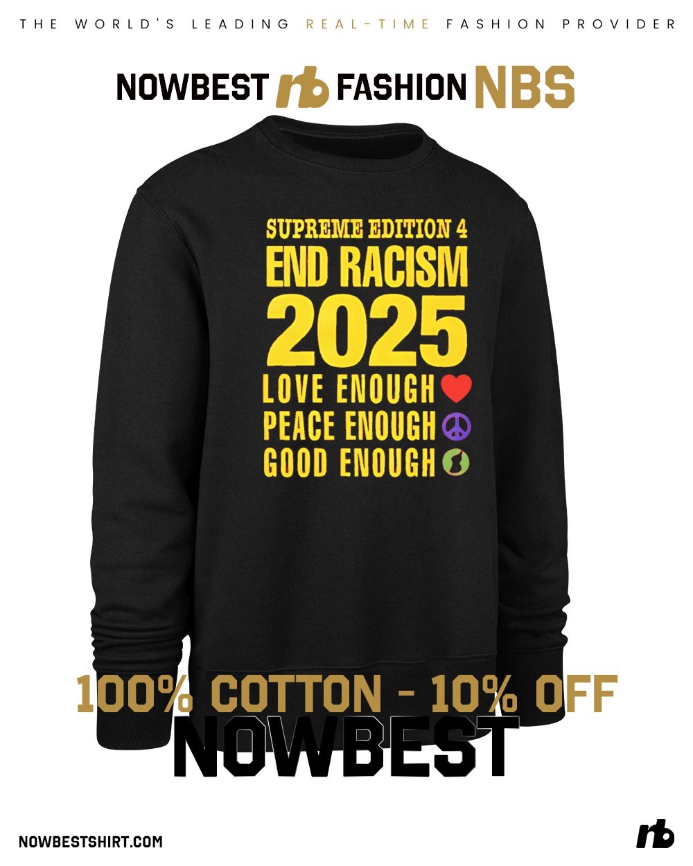 【Supreme x GOODENOUGH】End Racism T-Shirt★Red★25SS★ Supreme GOODENOUGH End Racism Tee (SS25) - $48