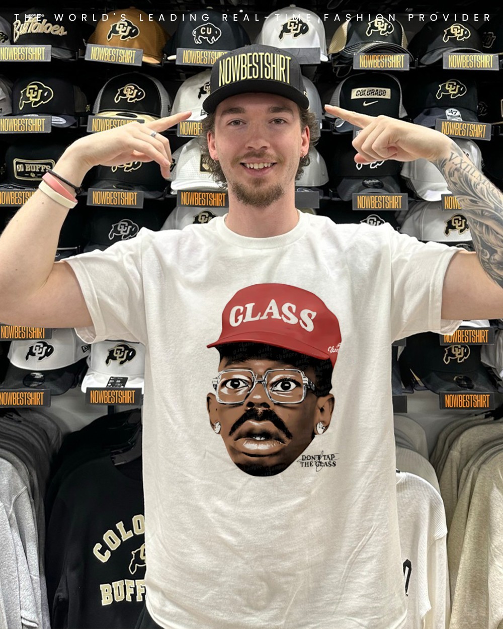 DON'T TAP THE GLASS Tシャツ ブラック Tyler the Creator Big Head Don't Tap The Glass short sleeve black