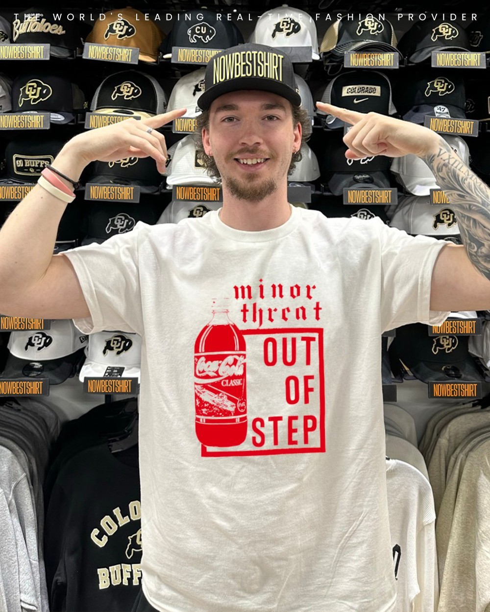 MINOR THREAT Out of Step Tシャツ 赤ライン MINOR THREAT Out of Step