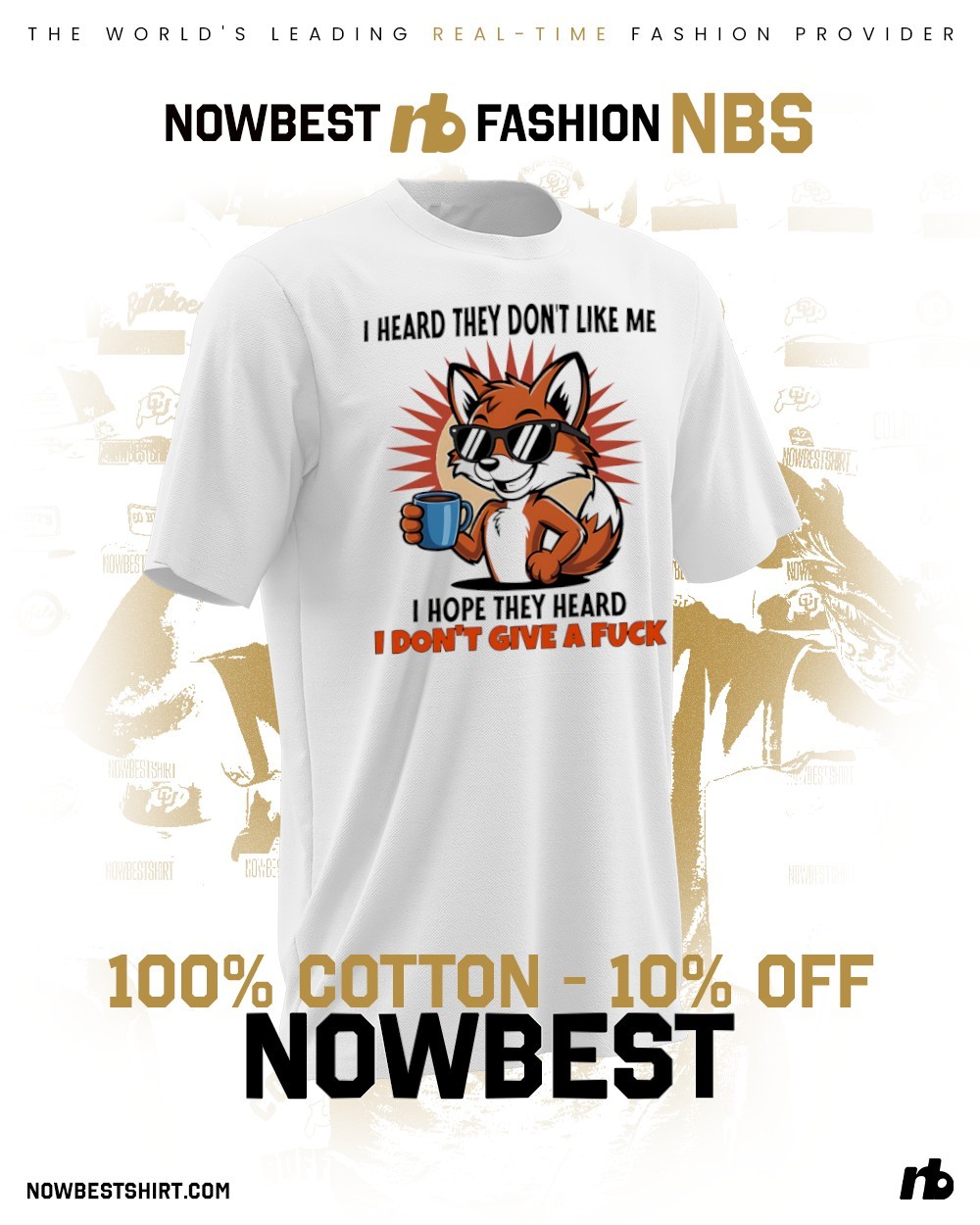 Fox I heard they don't like me I hope they heard I don't give a