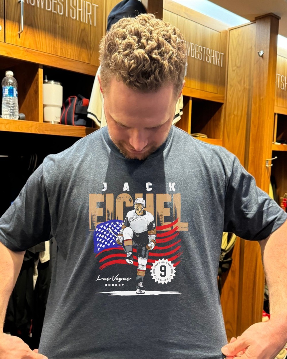 Jack Eichel Vegas Golden Knights American Flag vintage shirt