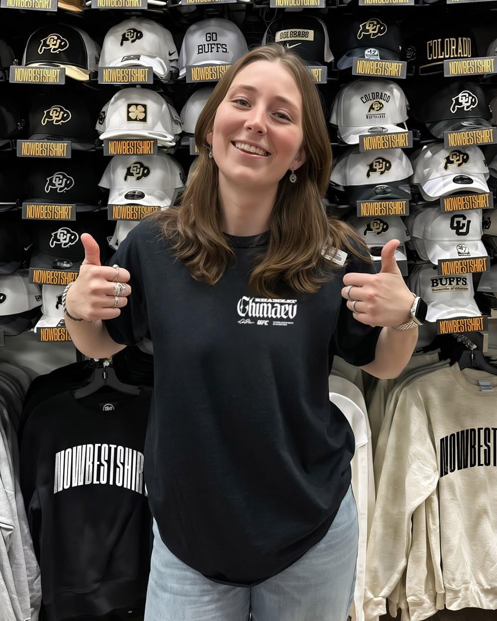 Khamzat Chimaev UFC 319 Middleweight Champion signature 2 sided