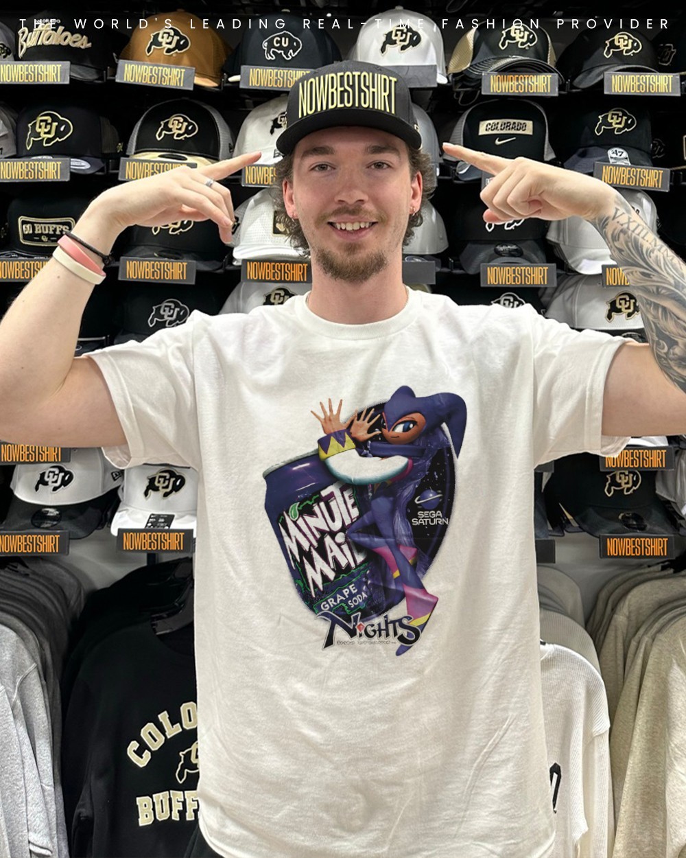 NiGHTS into Dreams Minute Maid Grape Soda Sega Saturn shirt